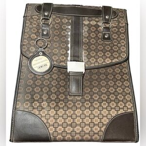 Handbag Styled 12”x12” Brown Patterned 3 D-Ring Album/Scrapbook